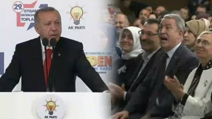 Erdoğan, partisinin adını bilmiyor ve savunma bakanı ona zor bir ders veriyor