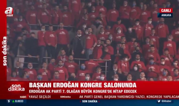 Lebaleb dolu AKP Kongresinde inanılmaz görüntü